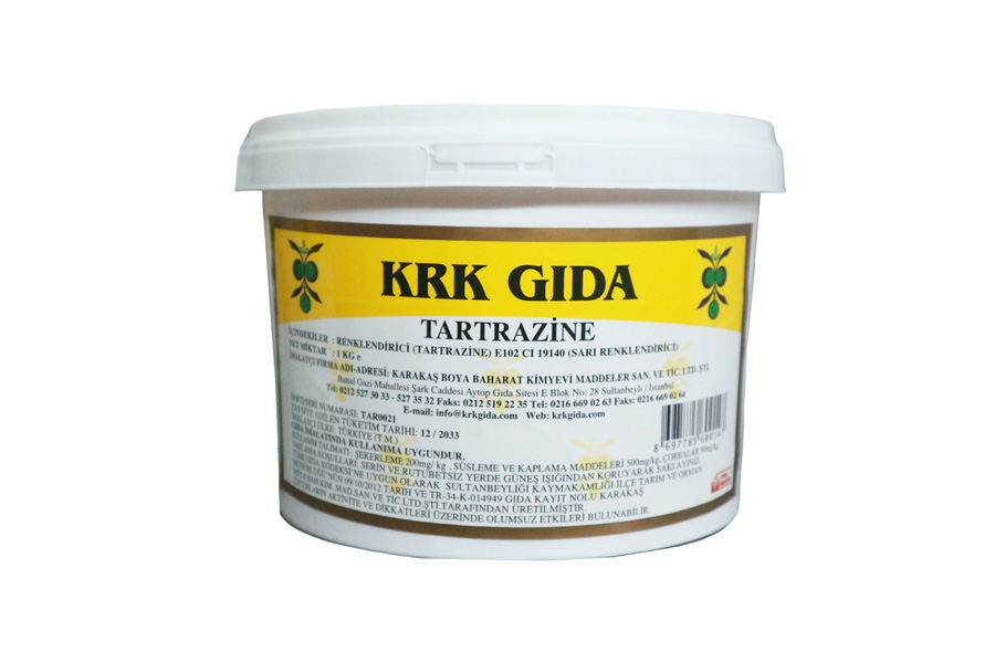 Sarı Gıda Boyası E102 Tartrazin 1 Kg | Toz Gıda Renklendirici  - 1