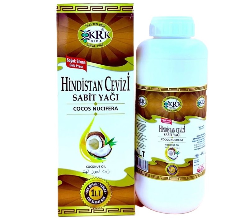 KRK Hindistan Cevizi Yağı 1 Lt (Soğuk Sıkım)