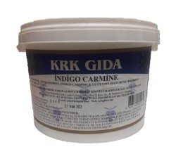 KRK - Indigo Carmine Gıda Renklendiricisi (Koyu Mavi) Toz Gıda Boyası E 132 CI 73015 -1Kg