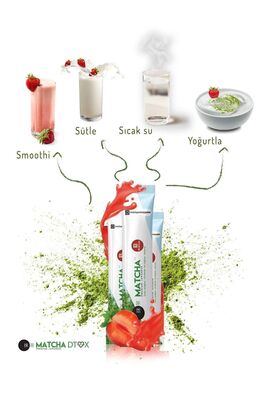 KRK - Matcha Çilek Aromalı Detox Burner Form Maça Çayı 20'li (1)