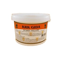 KRK - Sunset Yellow Gıda Renklendiricisi (Turuncu) Toz Gıda BoyasıE 110 -1Kg
