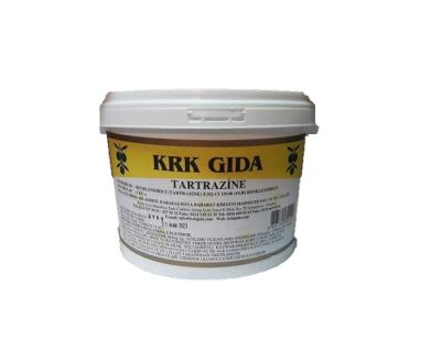 KRK - Tartrazine-Gıda Renklendiricisi (Sarı ) Toz Gıda Boyası E102 1Kg